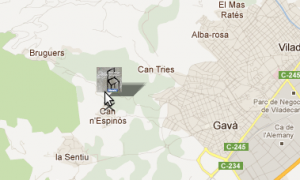 Mapa amb la ubicació de Masia Espinòs